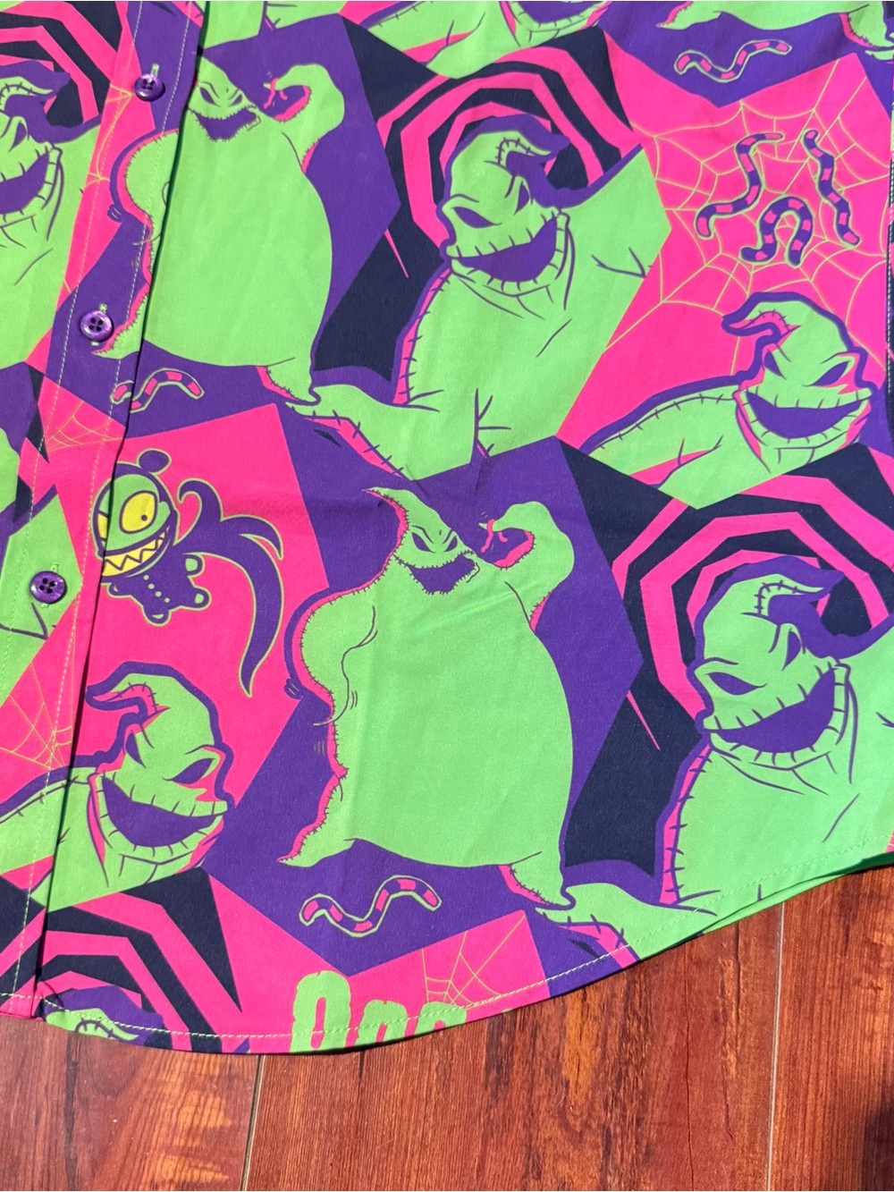 RSVLTS Disney Parks California Adventure Oogie Boogie Bash Sz XL Button Up NWT! - Picture 2 of 11